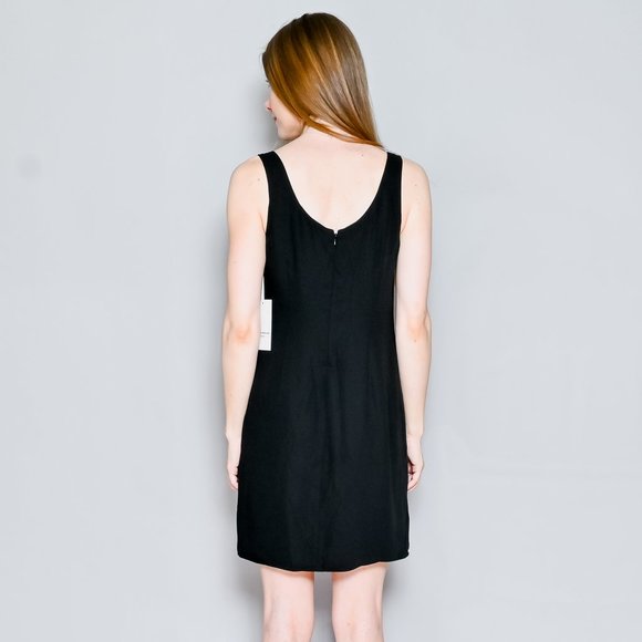 AMANDA UPRICHARD Black Selia Scoop-Neck Mini Dress NWT - Picture 4 of 7